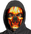 Mask Burning Skull Fabric