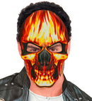 Mask Burning Skull Fabric