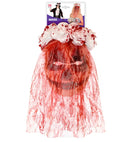 Mask With Flower Veil Bloody Bride Fabric