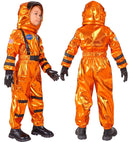 Orange Astronaut  Jumpsuit, Helmet 