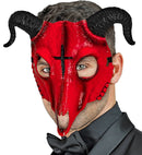 Mask Ram Satanic Hard Plastic Red