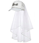 Hat Cap With Veil & Strass Bride