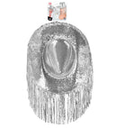 Hat Cowboy Sequin With Strass & Fringes