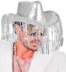 Hat Cowboy Sequin With Strass & Fringes