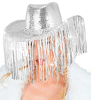 Hat Cowboy Sequin With Strass & Fringes