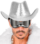 Hat Cowboy Sequin With Strass Silver