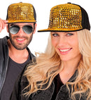 Hat Cap Hip Hop Studded Gold