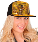 Hat Cap Hip Hop Studded Gold