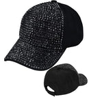 Hat Cap Strass Black