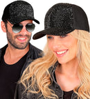Hat Cap Strass Black