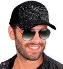 Hat Cap Strass Black