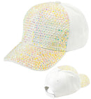 Hat Cap Strass Pearled