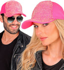 Hat Cap Strass Neon Pink