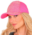Hat Cap Strass Neon Pink