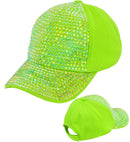 Hat Cap Strass Neon Green