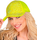 Hat Cap Strass Neon Yellow
