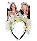 Headpiece Disco Balls With Tinsel