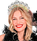 Headpiece Disco Balls With Tinsel