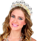 Headpiece Disco Balls With Tinsel