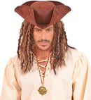 Necklace With Medallion Pirate Skull