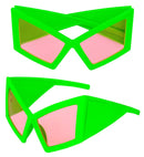 Glasses Oversized Neon Green