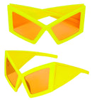 Glasses Oversized Neon Yellow