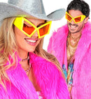 Glasses Oversized Neon Yellow