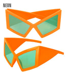 Glasses Oversized Neon Orange