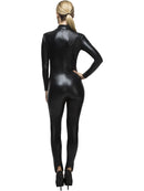 Miss Whiplash Costume Adult Black Zip Up Catsuit 3