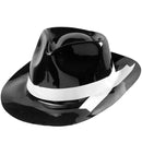 Gangster Hat With White Band Pvc