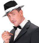 Gangster Hat With White Band Pvc
