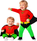 Super Baby  Jumpsuit With Cape 