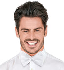 Deluxe Bow Tie White - Adjustable