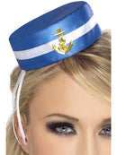 Sailor Pill Box Hat Adult Naval Costume Accessory 1