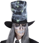 Maxi Top Hat With Spiderweb & Gidspiders 30 Cm