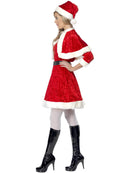 Miss Santa Costume Red Dress Cape Hat Belt 2