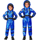 Blue Astronaut  Jumpsuit, Helmet 