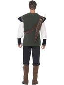 Robin Hood Costume Adult Green Trousers Tabard Shirt Sholder Belt Arrow Holder and Boot Covers 2