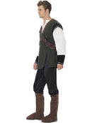 Robin Hood Costume Adult Green Trousers Tabard Shirt Sholder Belt Arrow Holder and Boot Covers 3
