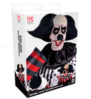Sinister Clown Headpiece With Black Hair In Box