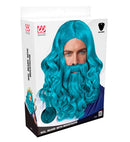 Poseidon/Neptune Wig With Beard & Moustache In Box 