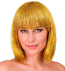 Gold Glitzy Wig In Box
