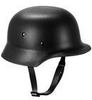 Black Military Helmet Hard Plastic - Adult Size