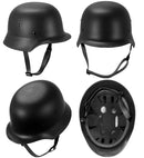Black Military Helmet Hard Plastic - Adult Size