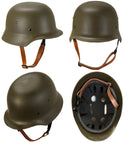 Green Military Helmet Hard Plastic - Adult Size