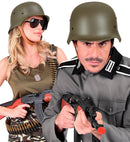 Green Military Helmet Hard Plastic - Adult Size