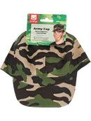 Adult Camouflage Army Cap Military Costume Accessory 2