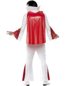 Elvis Costume Adult White and Red Shirt Trousers Cape and Belt 3