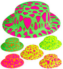 Stars & Hearts Boater Hat 6 Neoncolors Ass.