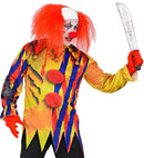 Horror Clown  Photorealistic Sublimation Printed Long Sleeve T-Shirt 